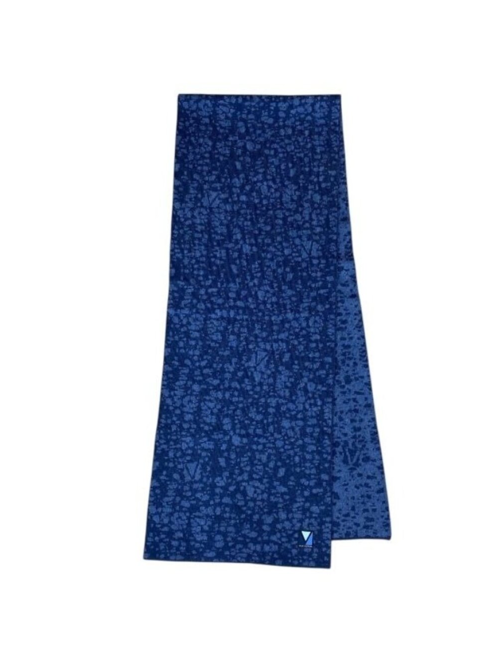 Louis Vuitton Scarf Stole Wool Navy Blue